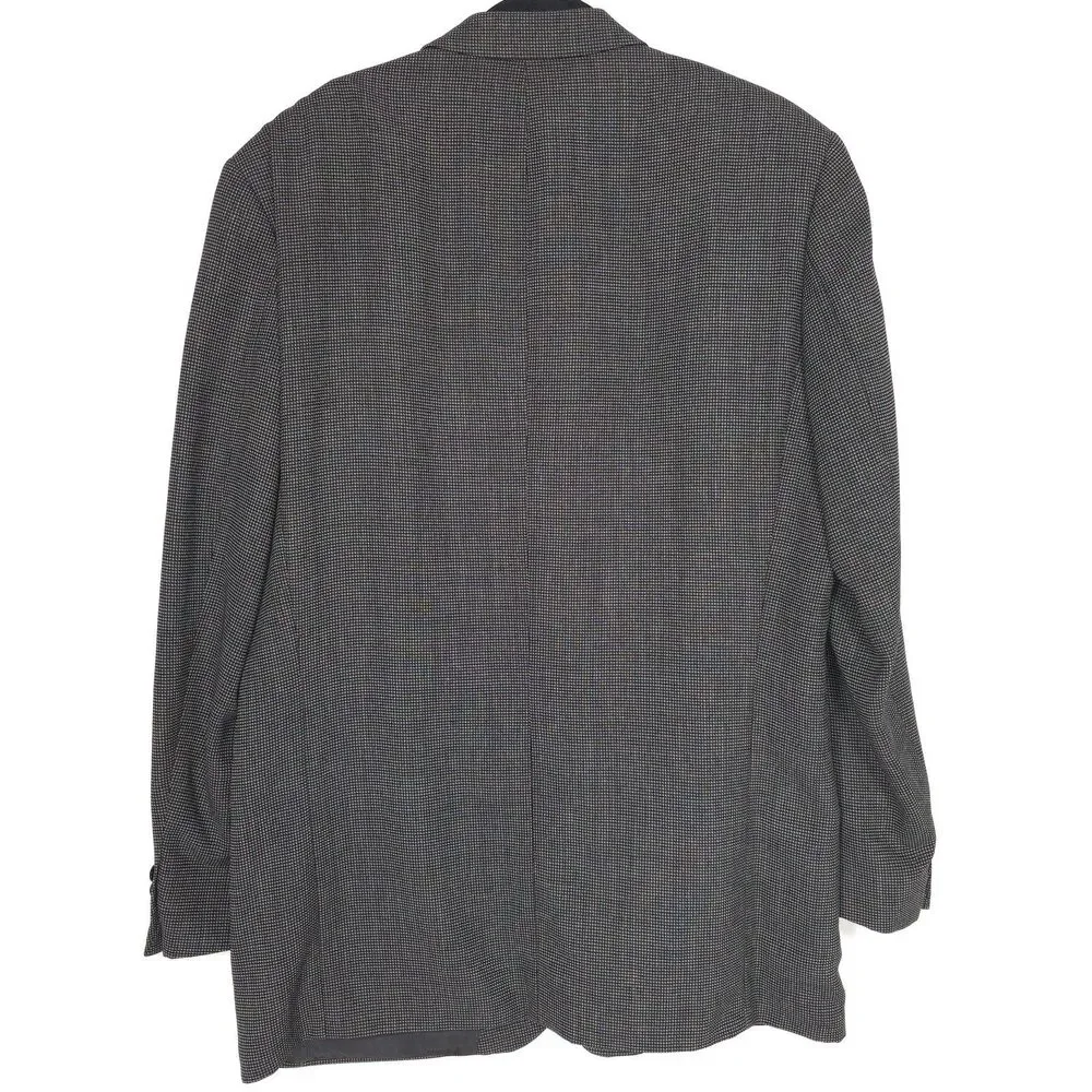 HUGO BOSS Vintage Sport Coat Blazer 44L USA MADE EINSTEIN Virgin Wool UNION MADE
